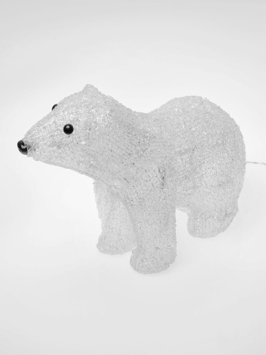 Фигурка светодиодная «Белый медведь-4» 25x31см Uniel ULD-M3125-040/STA 11037 фото 2