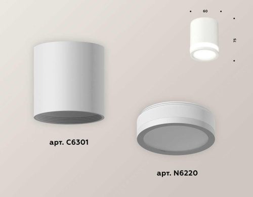 Комплект потолочного светильника Ambrella light Techno Spot XC (C6301, N6220) XS6301060 фото 3